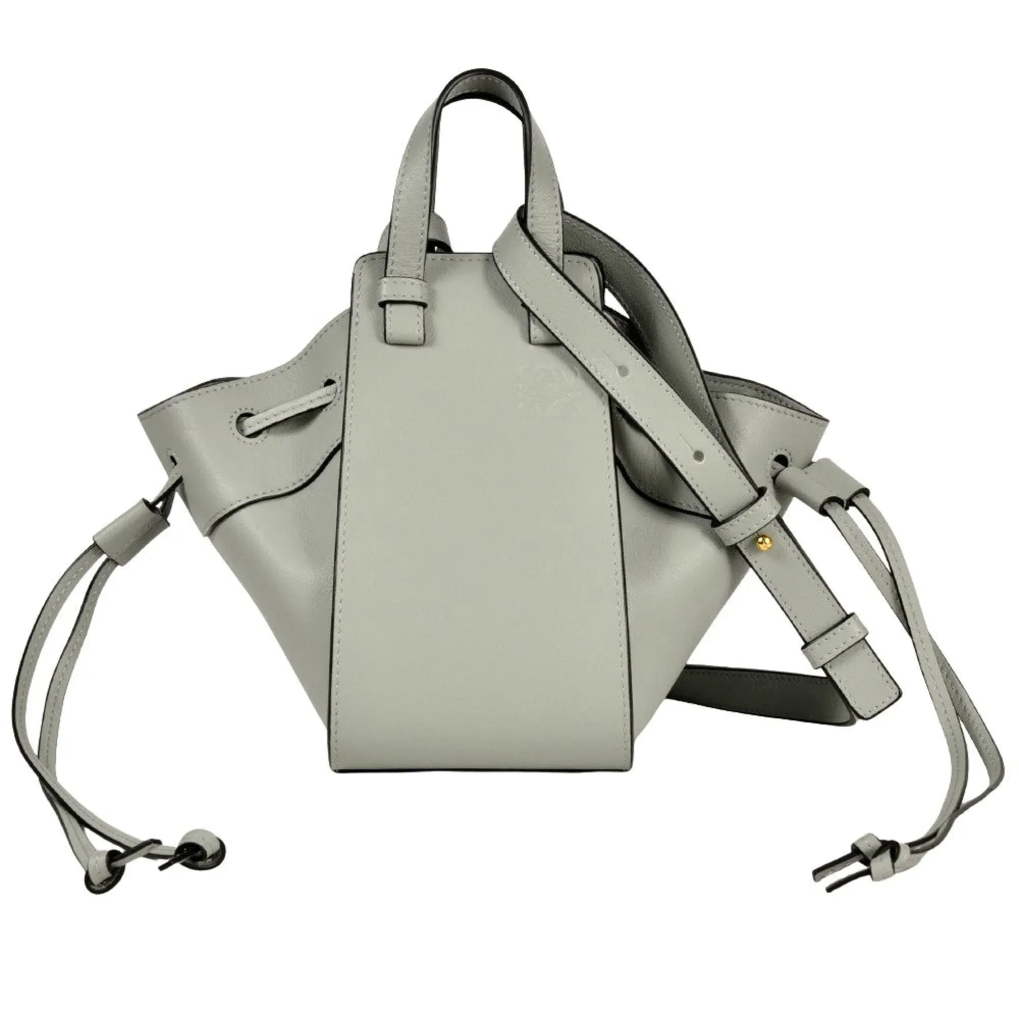 Compact Hammock bag in classic calfskin Grey - EliteLux Outlet