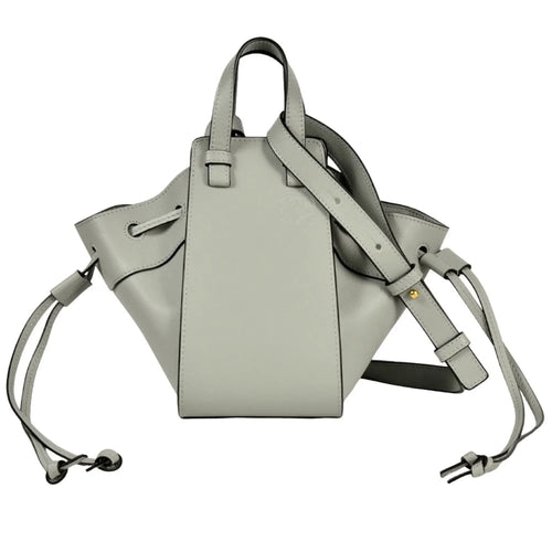 Compact Hammock bag in classic calfskin Grey - EliteLux Outlet
