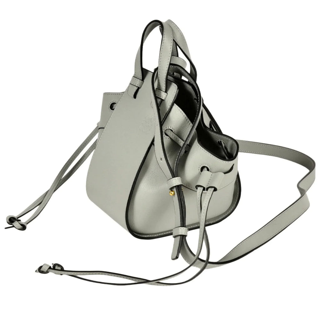 Compact Hammock bag in classic calfskin Grey - EliteLux Outlet