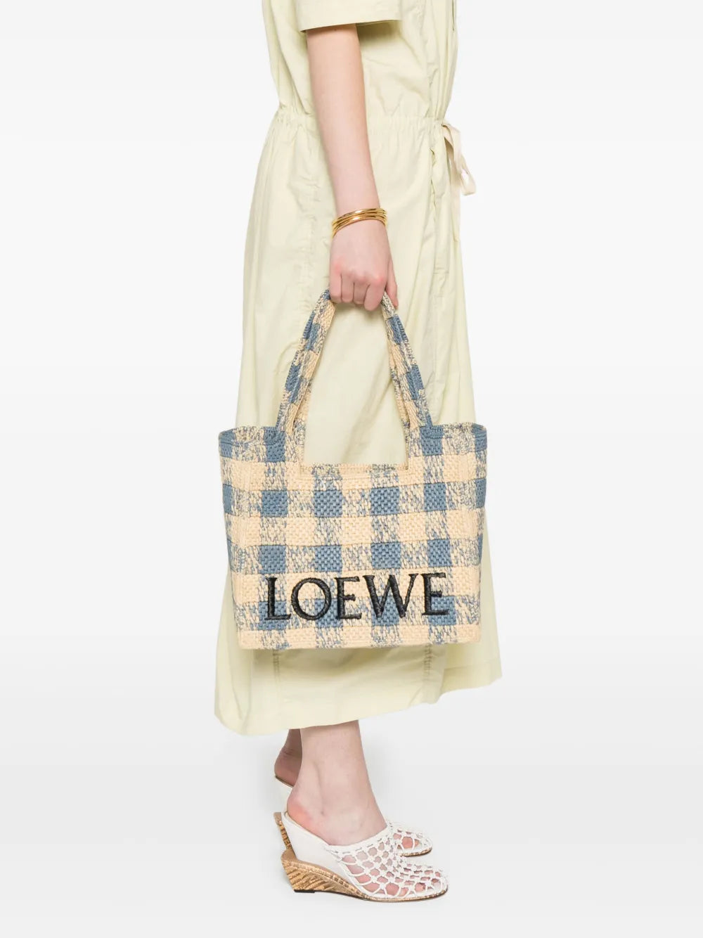 Raffia Font Tote Bag