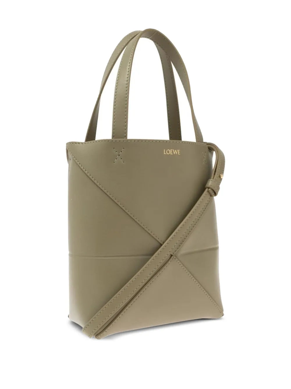 XL Puzzle Fold Tote - Dark Khaki