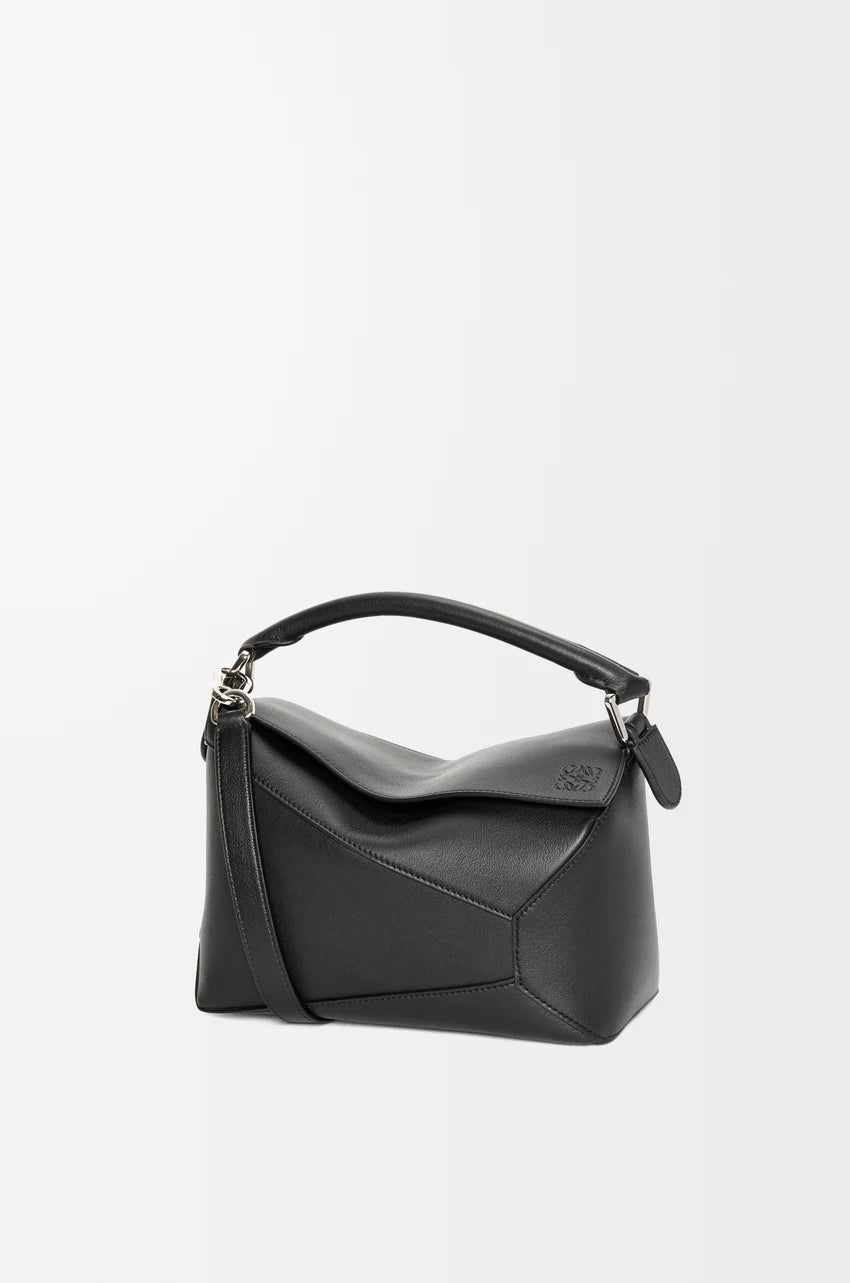Small Puzzle Edge Bag - Black