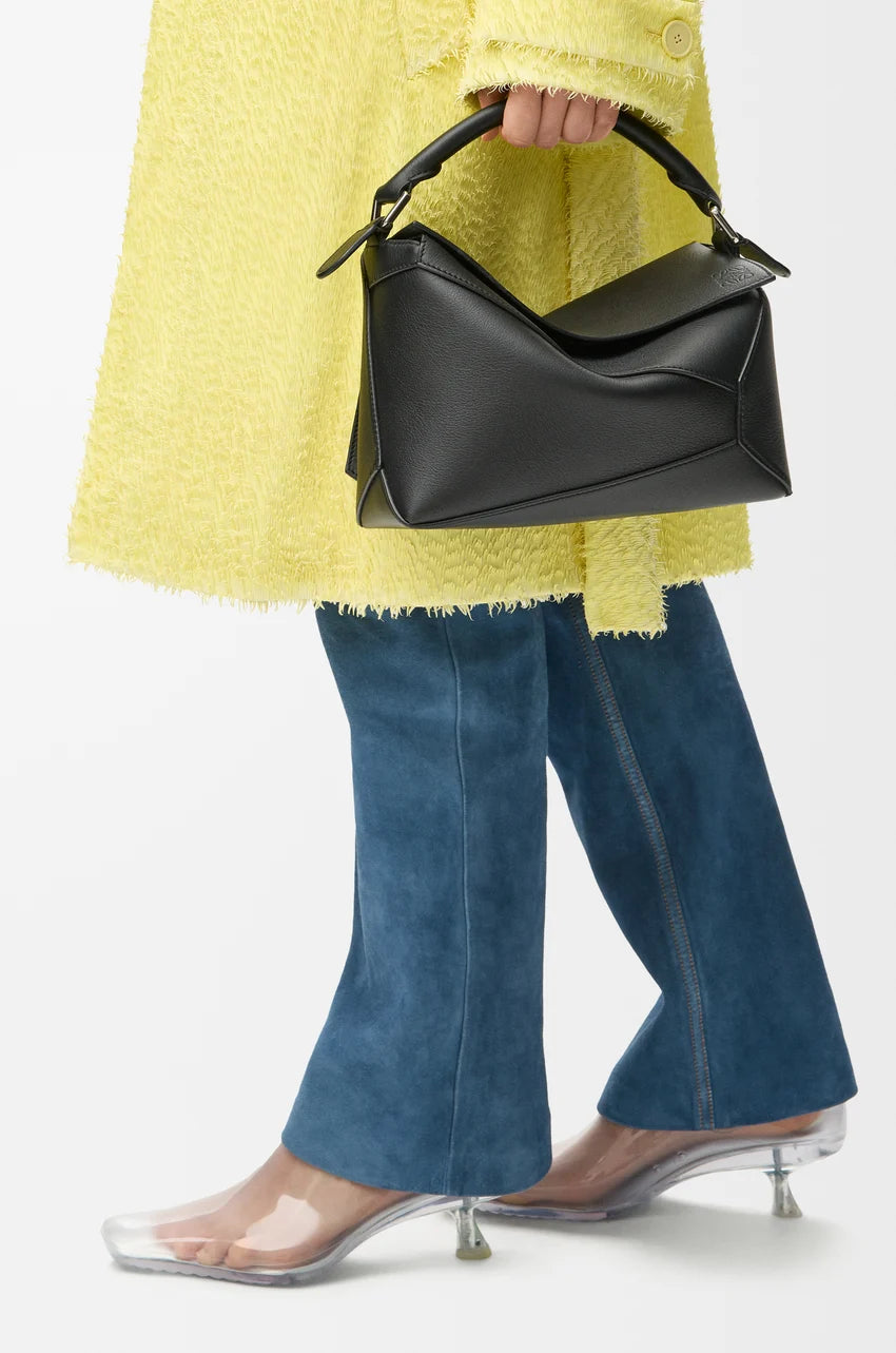 Small Puzzle Edge Bag - Black