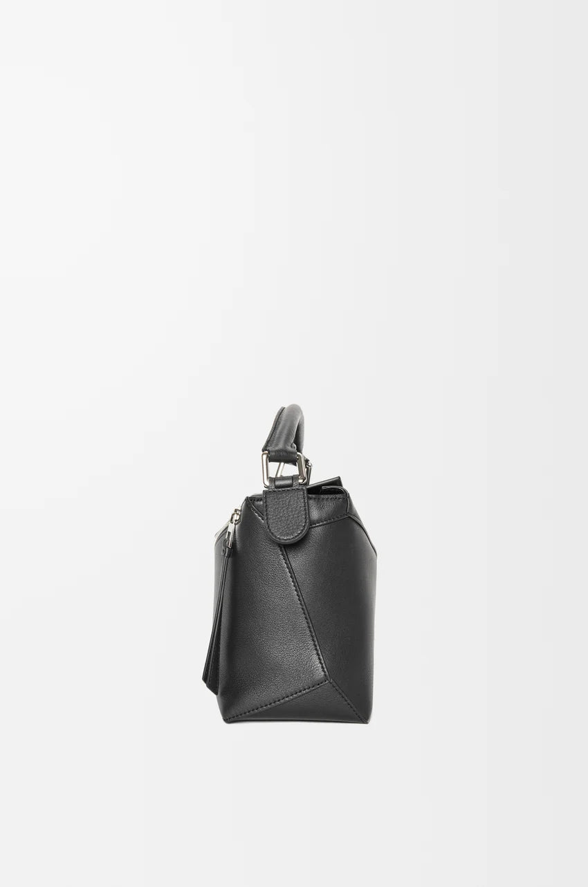 Small Puzzle Edge Bag - Black