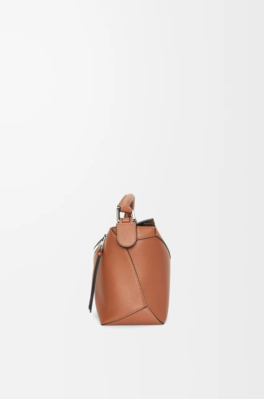 Small Puzzle Edge Bag - Oak