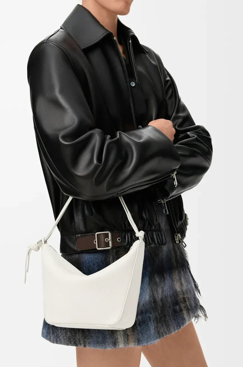 Mini Hammock shoulder bag Soft White - EliteLux Outlet