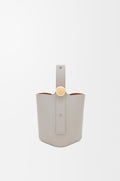 Mini Pebble Bucket Bag - Shell Grey