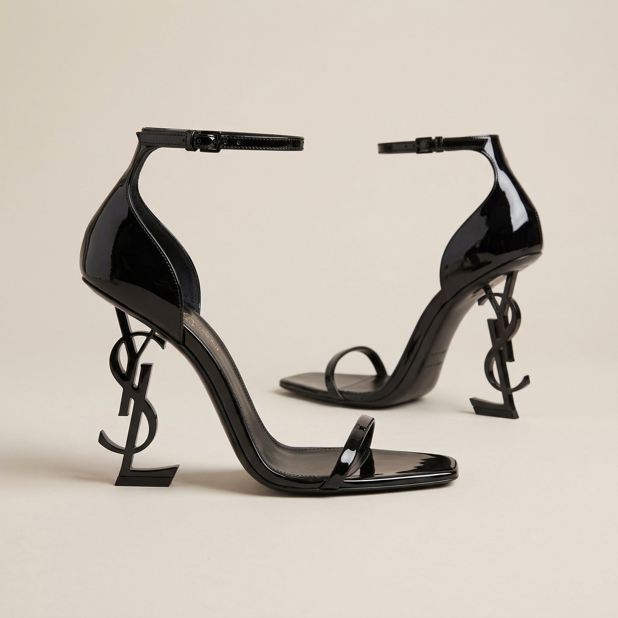 Pointed Heel Sandal – Black