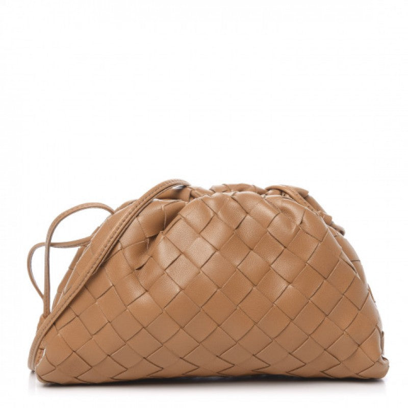 Intrecciato Leather Clutch Pouch