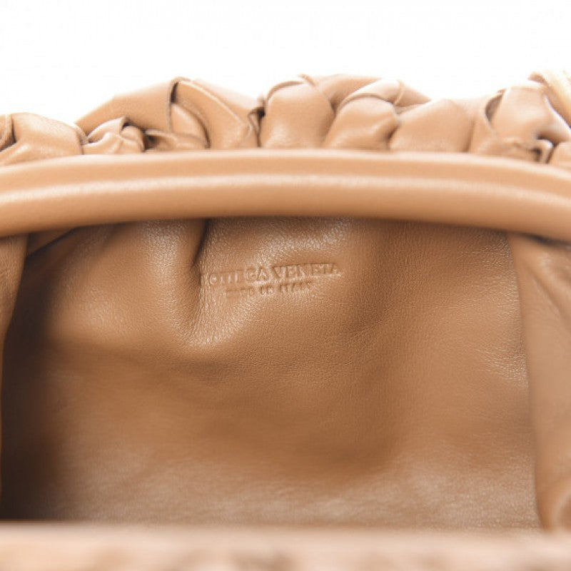 Intrecciato Leather Clutch Pouch