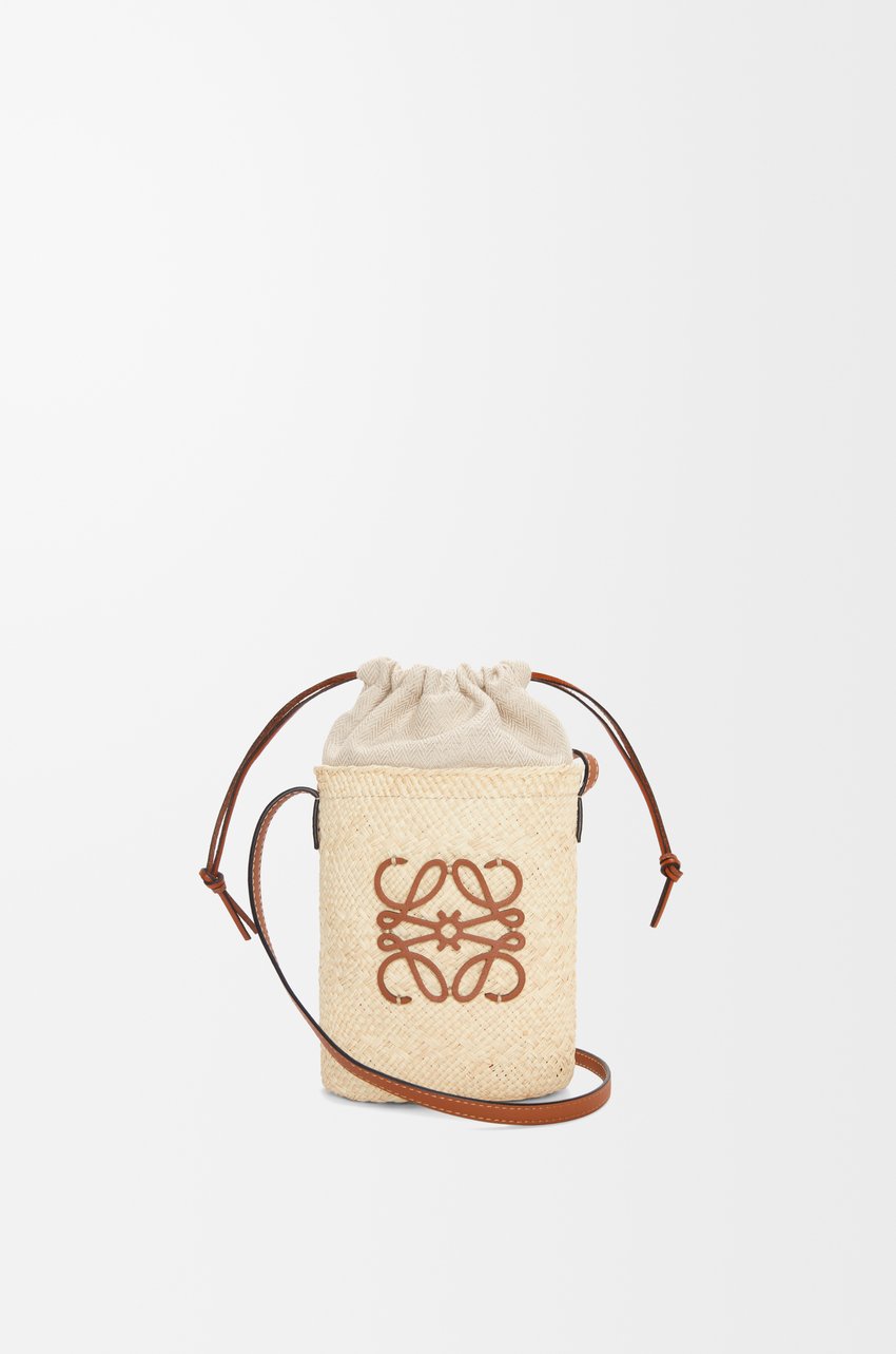 Square Palm Pocket Bag - Natural/Tan