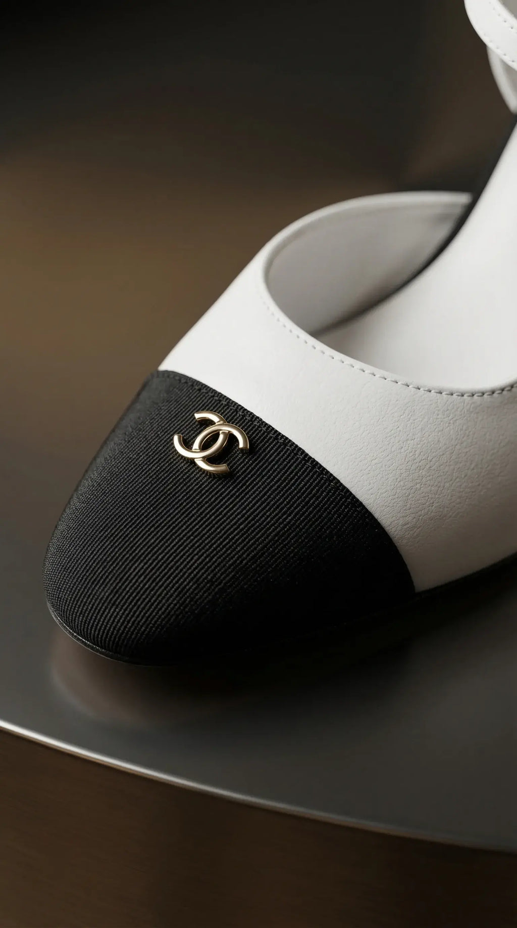 Classic Cap Toe Slingback Heels