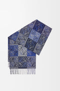 Wool Cashmere Scarf Blue