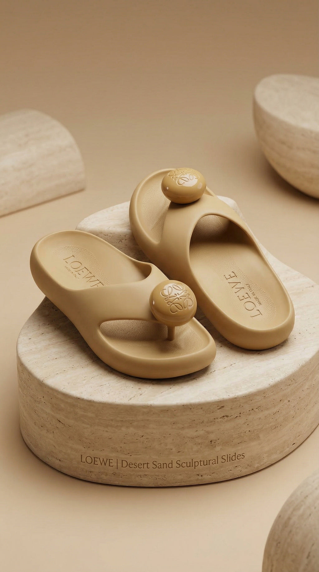 Platform Slide Sandal - Sandstone
