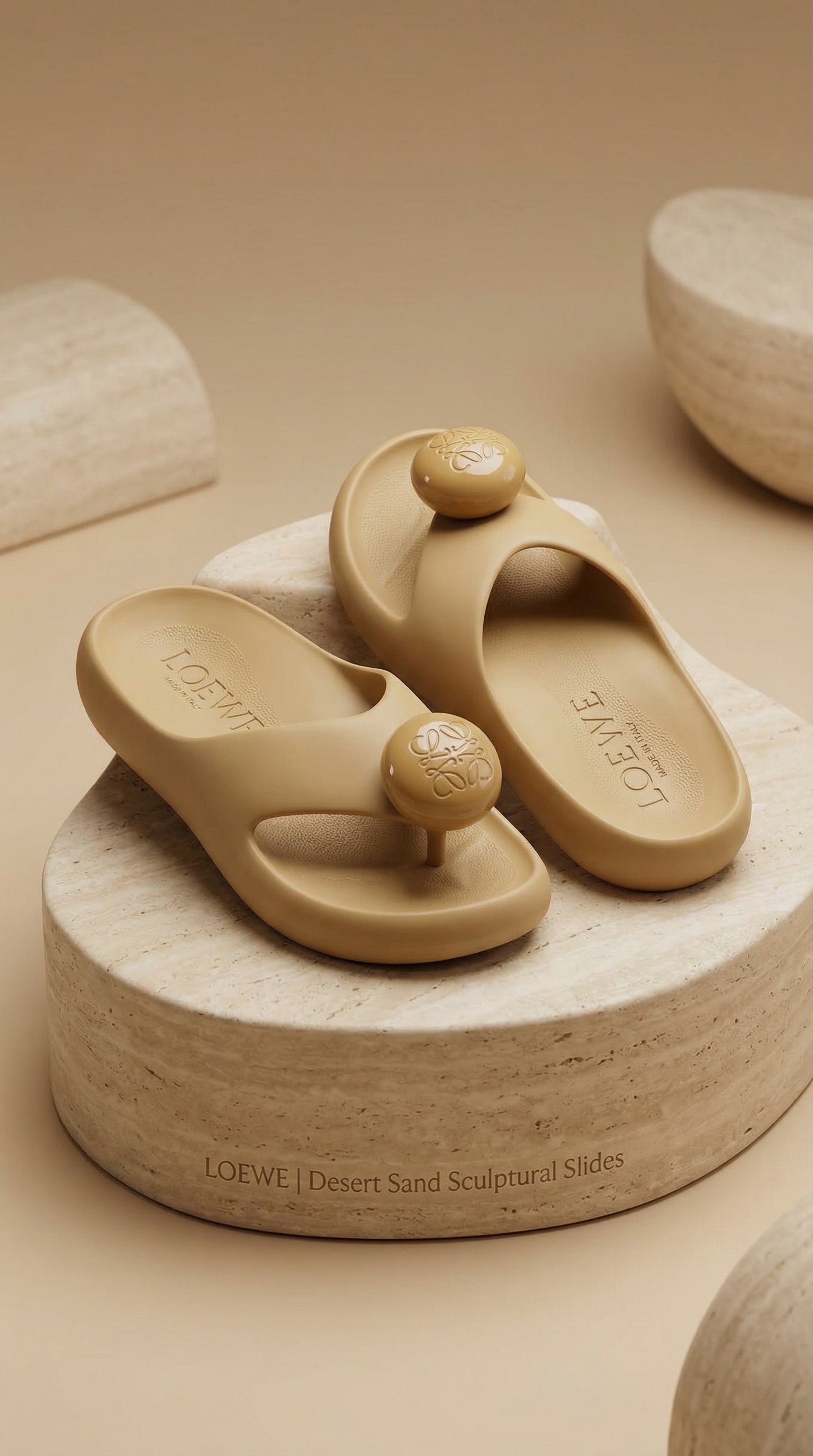 Platform Slide Sandal - Sandstone
