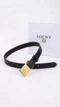 Reversible Smooth Leather Belt - Black/gold