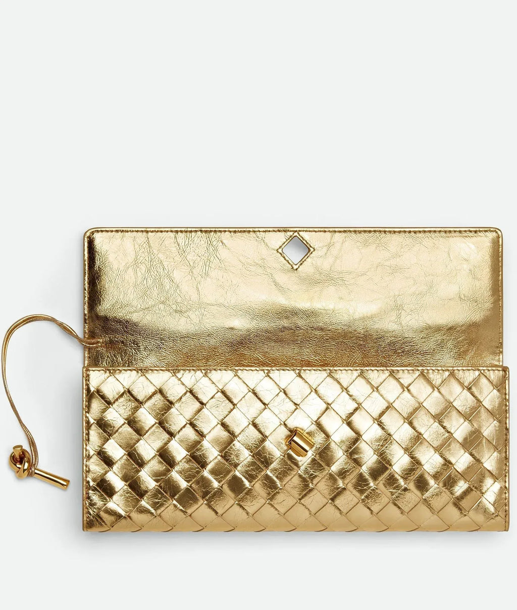 Andiamo Clutch Gold - EliteLux Outlet