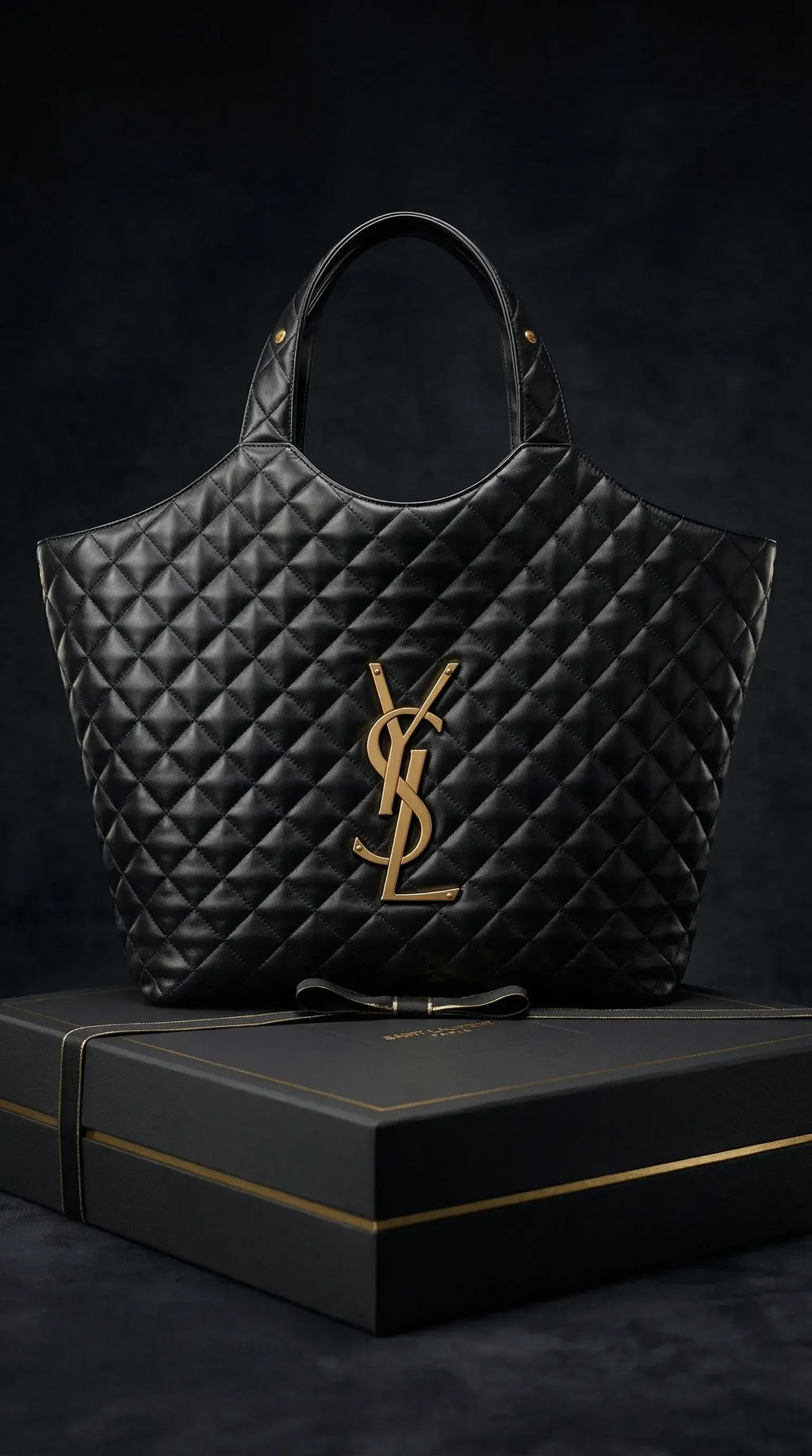 Heritage Quilted Tote – Black - EliteLux Outlet