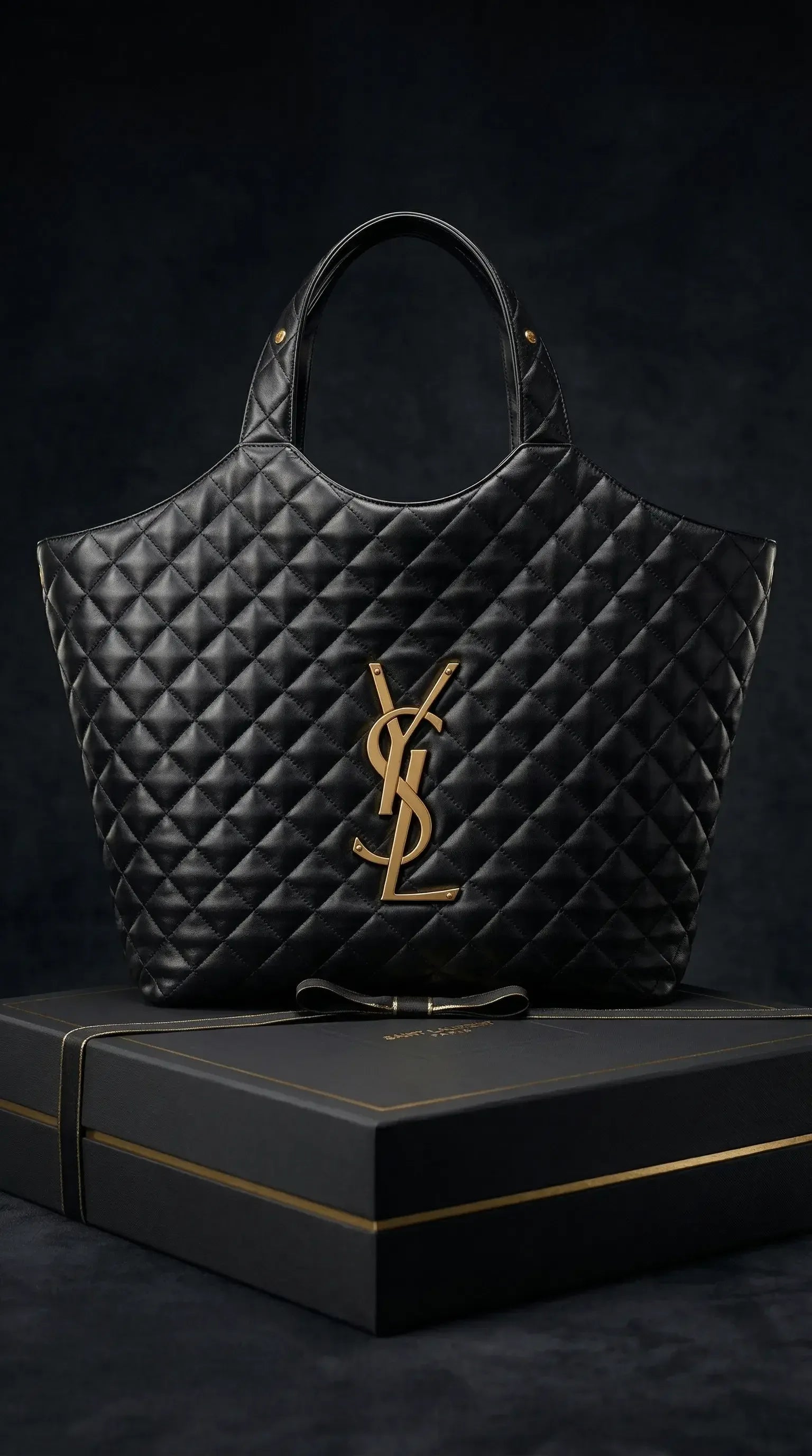 Heritage Quilted Tote – Black - EliteLux Outlet