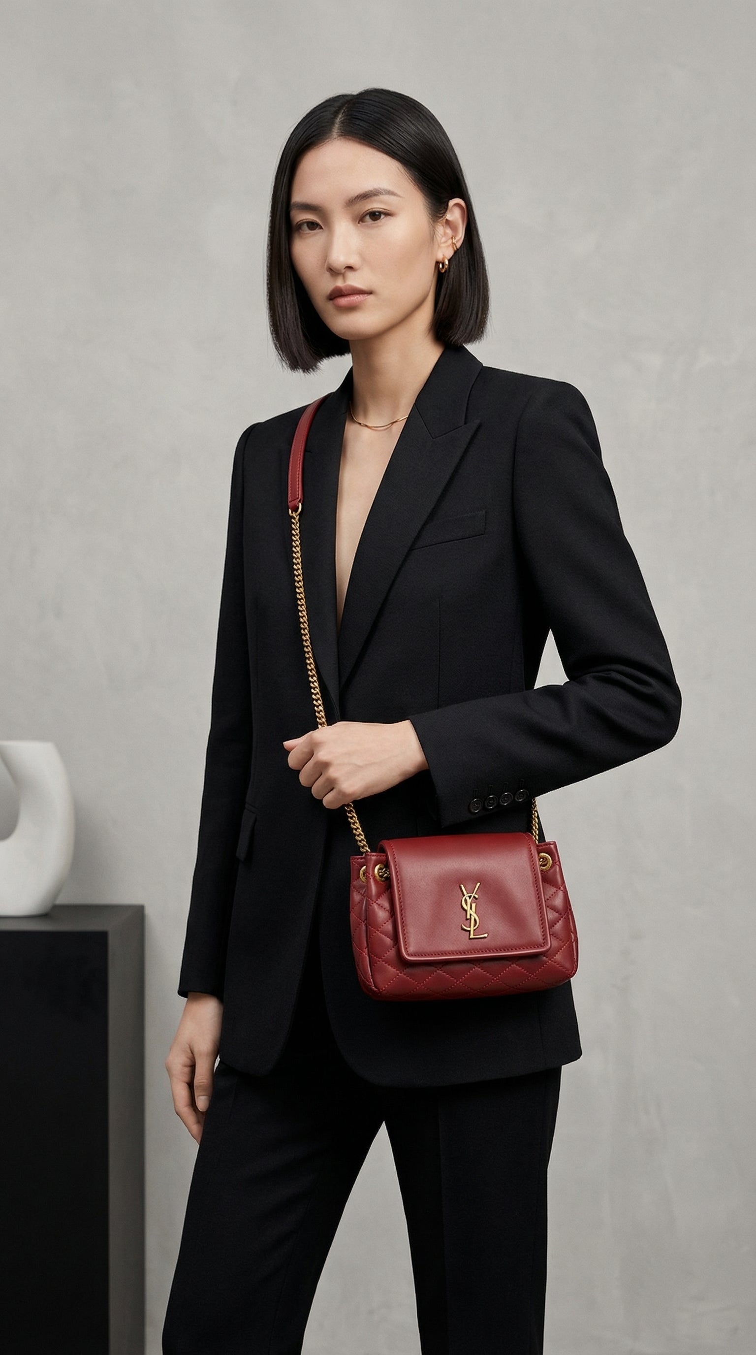 Mini Chain Bag – Red
