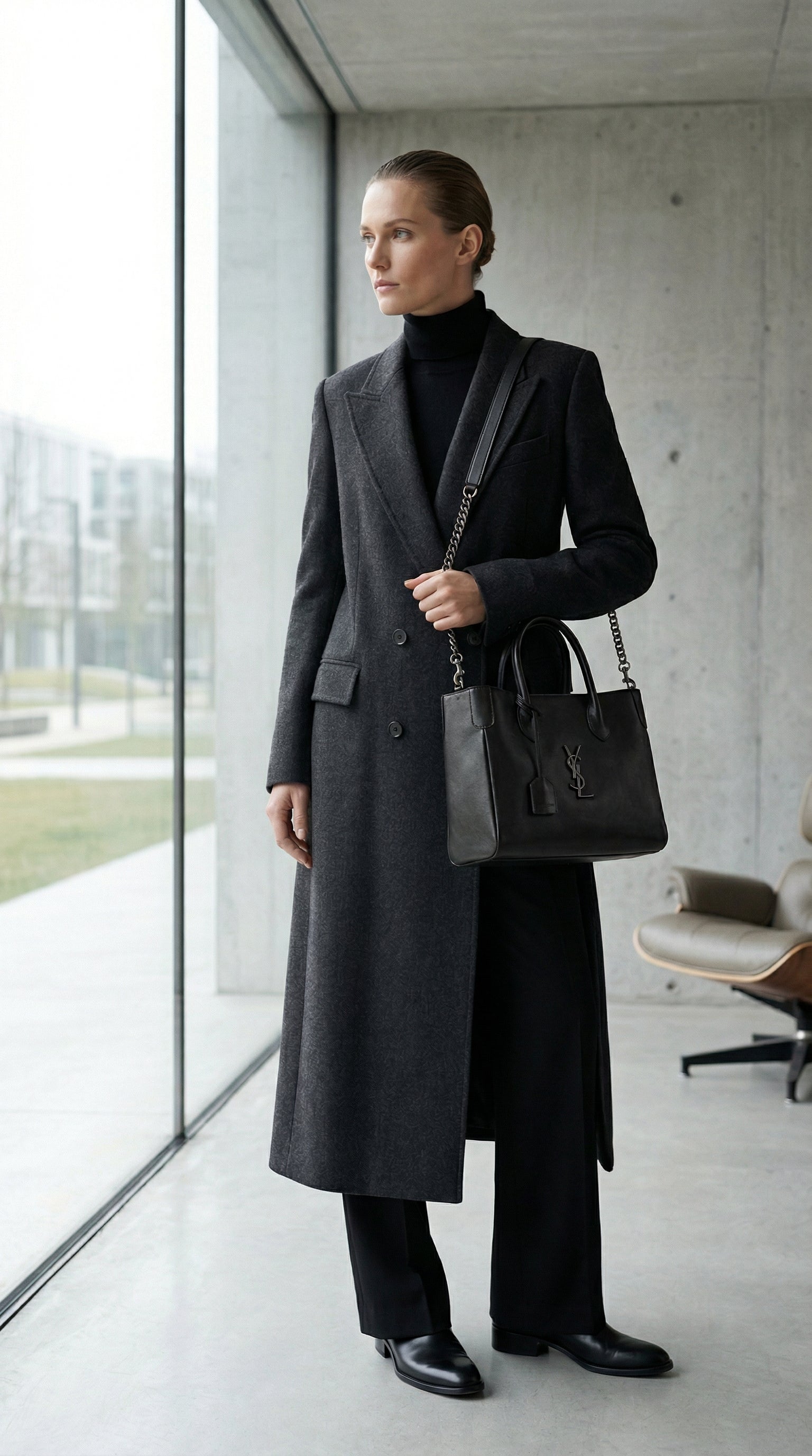 Supple Leather Tote Bag – Black