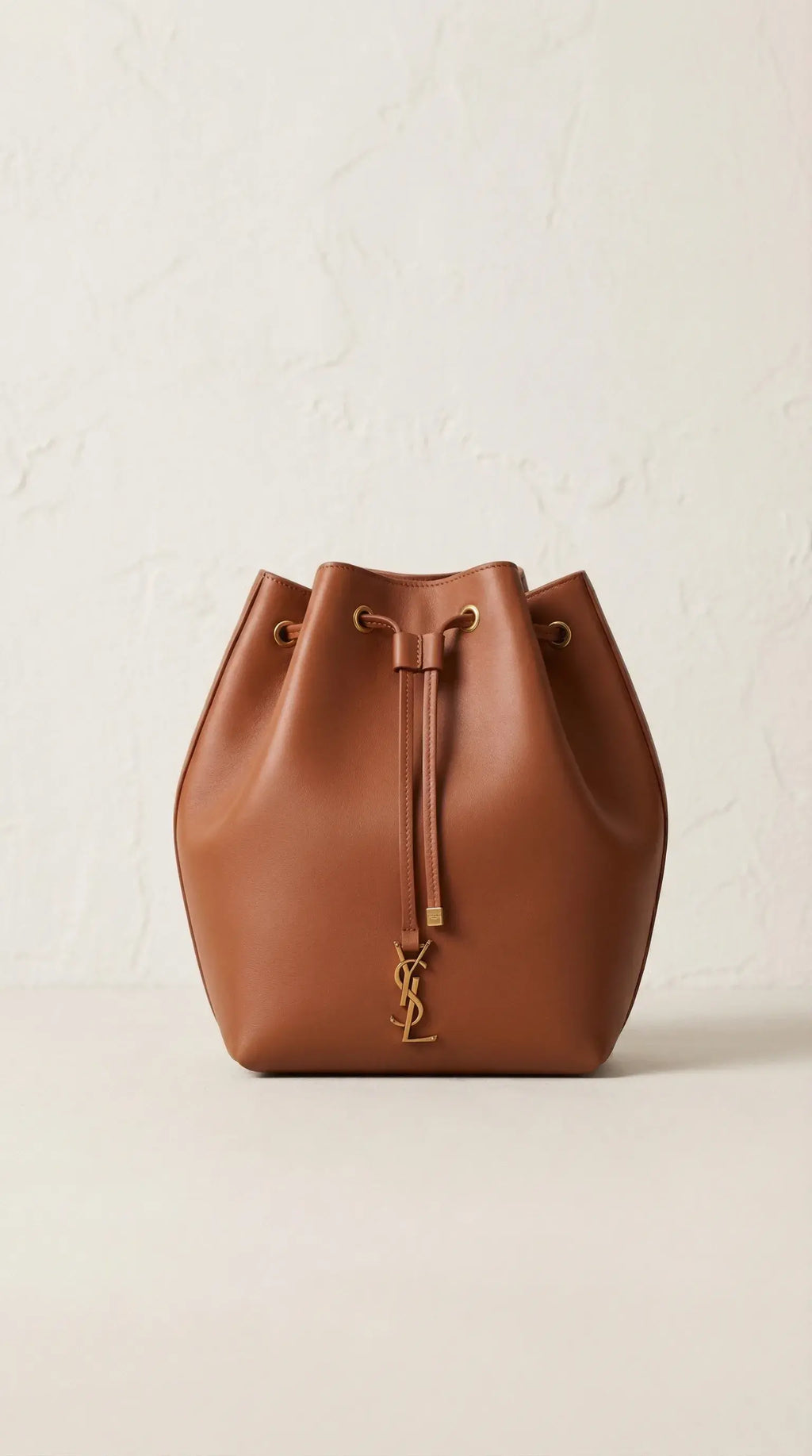 Smooth Leather Bucket Bag 37 – Cognac Smooth Leather (Gold Hardware)