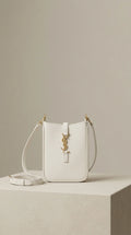 Mini Drawstring Bucket Bag – White - EliteLux Outlet