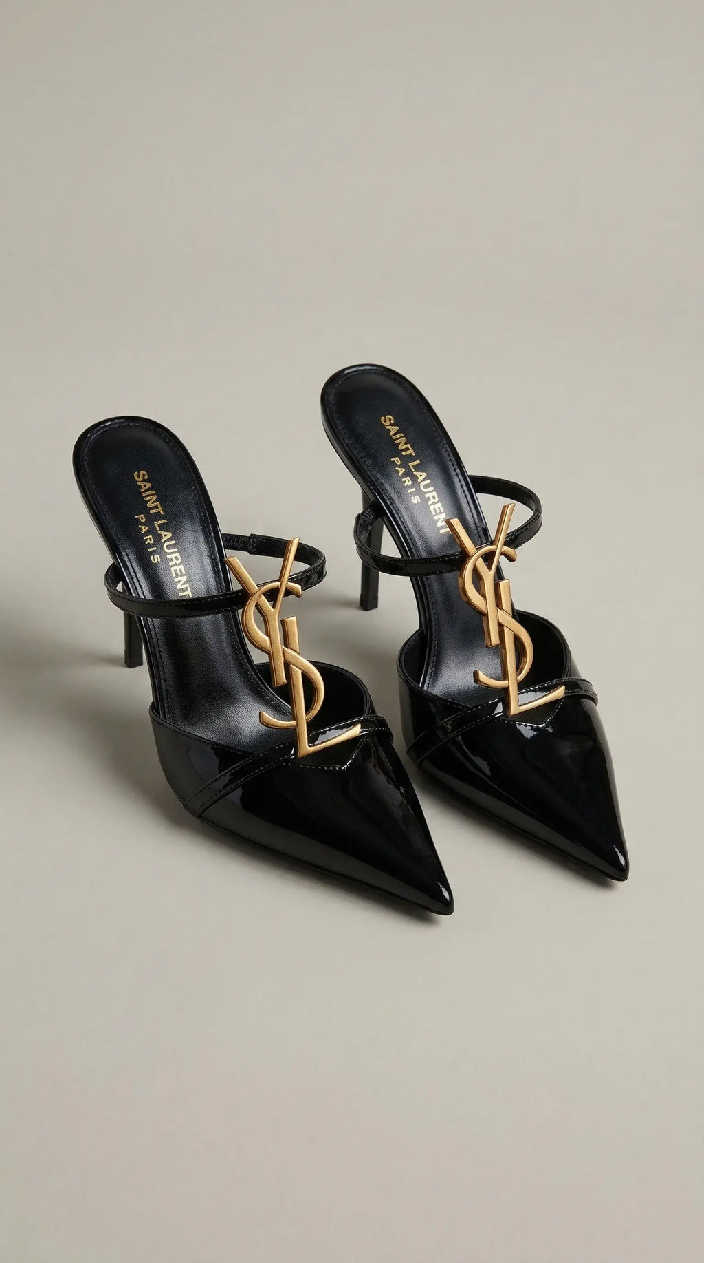 Pointed Toe Leather Mules