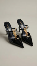 Pointed Toe Leather Mules