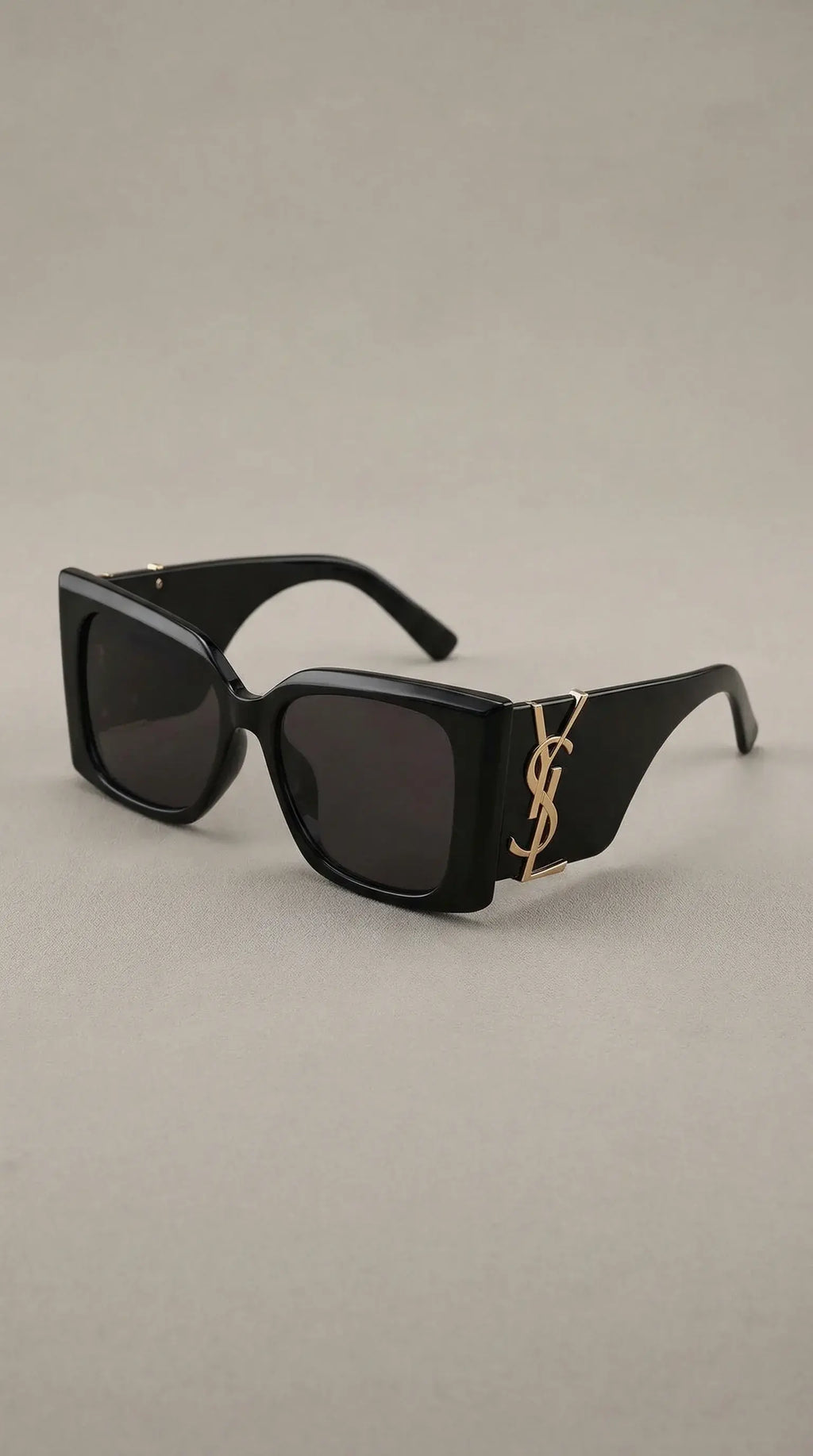 Oversized Square Sunglasses – Black