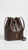 Smooth Leather Bucket Bag 37 – Dark Brown Smooth Leather (Gold Hardware)