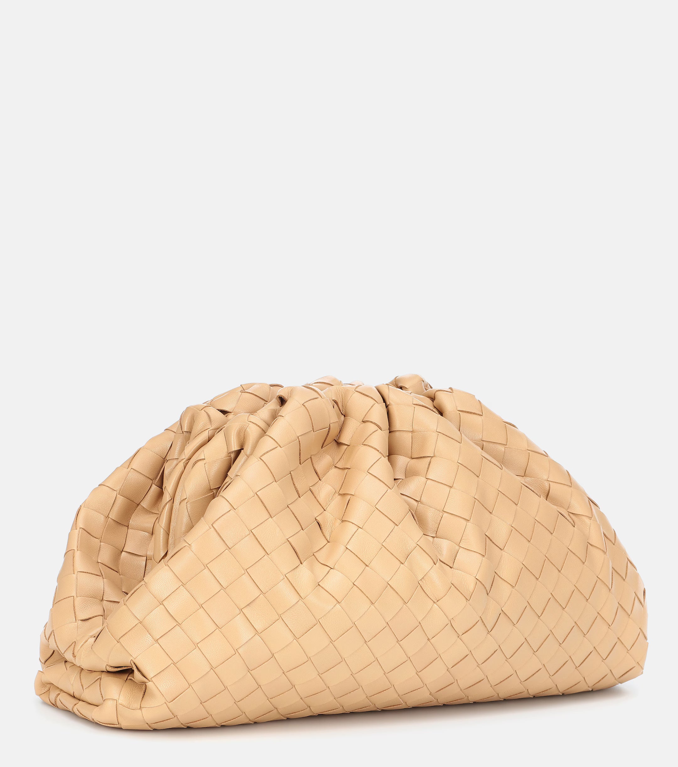 Intrecciato Leather Clutch Pouch