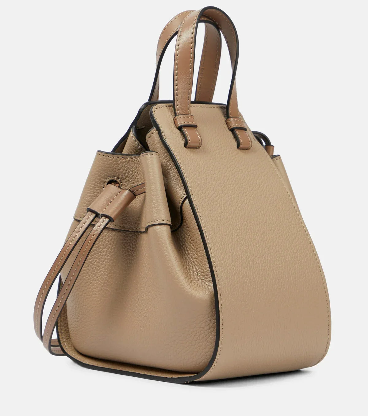Compact Hammock bag in classic calfskin Beige - EliteLux Outlet