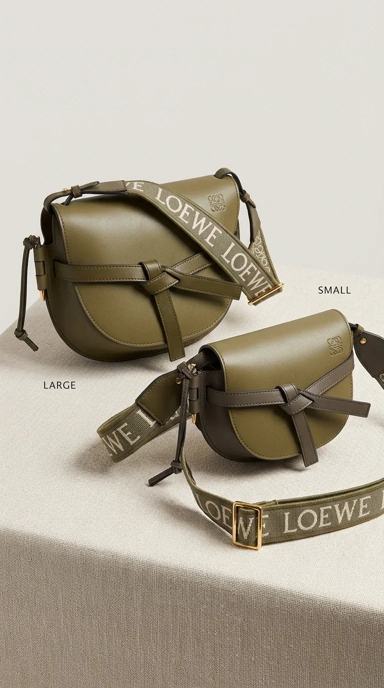 Gate Dual Mini Leather Crossbody Bag Soft Dark Green - EliteLux Outlet