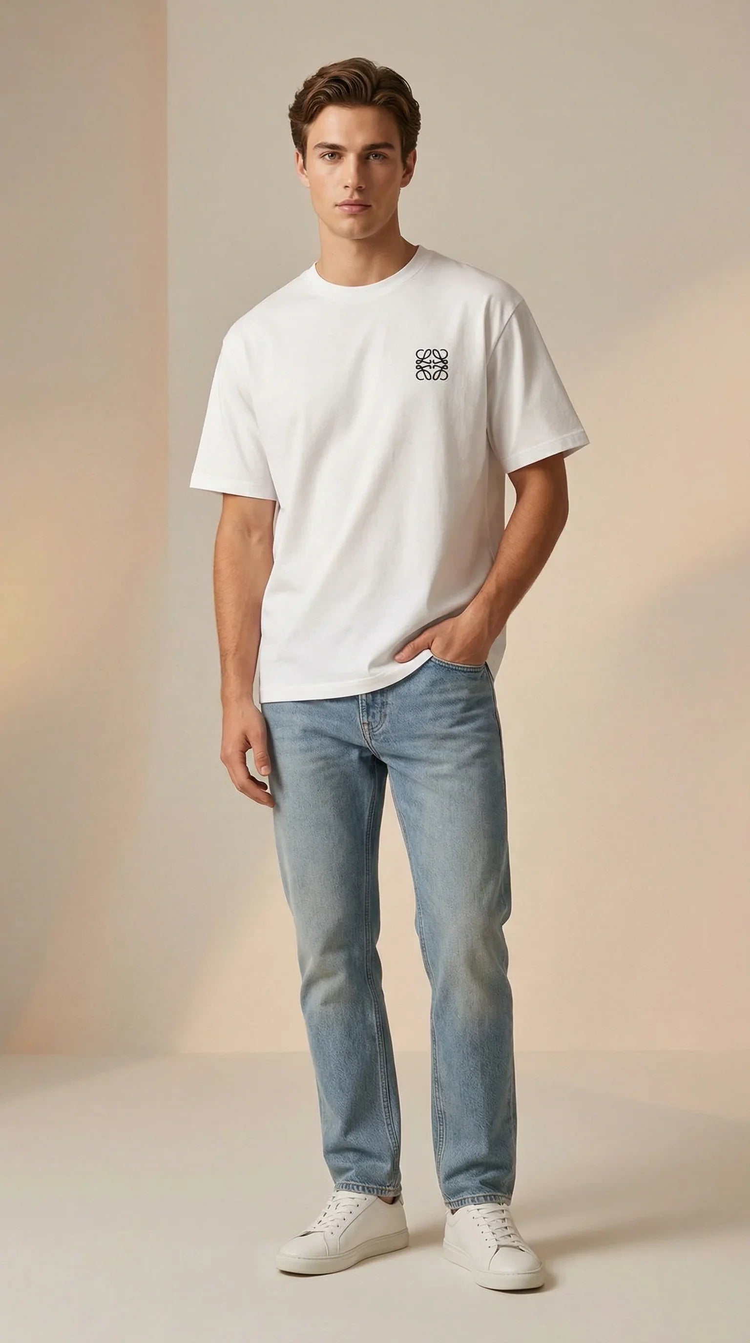 Cat Embroidered T-Shirt