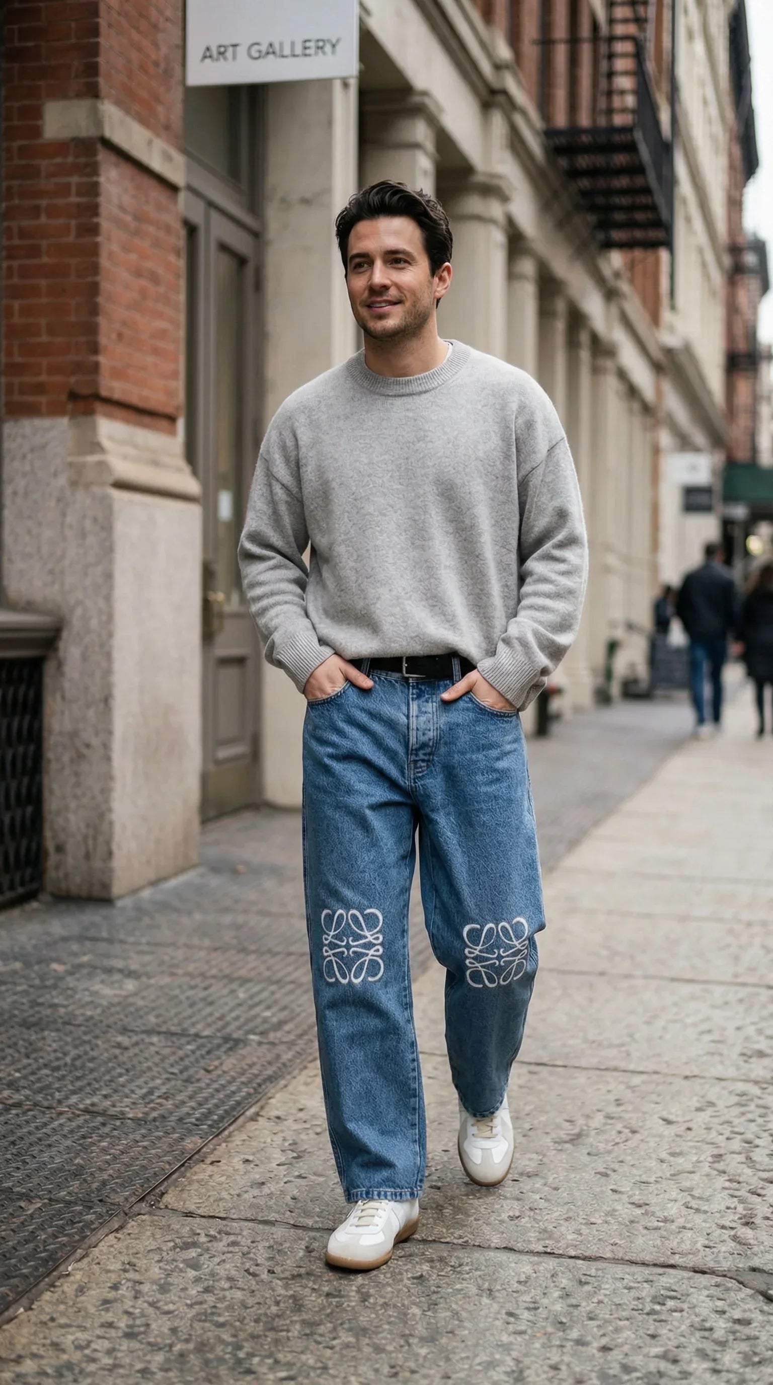 Anagram Laser Wide-Leg Denim 19 - EliteLux Outlet