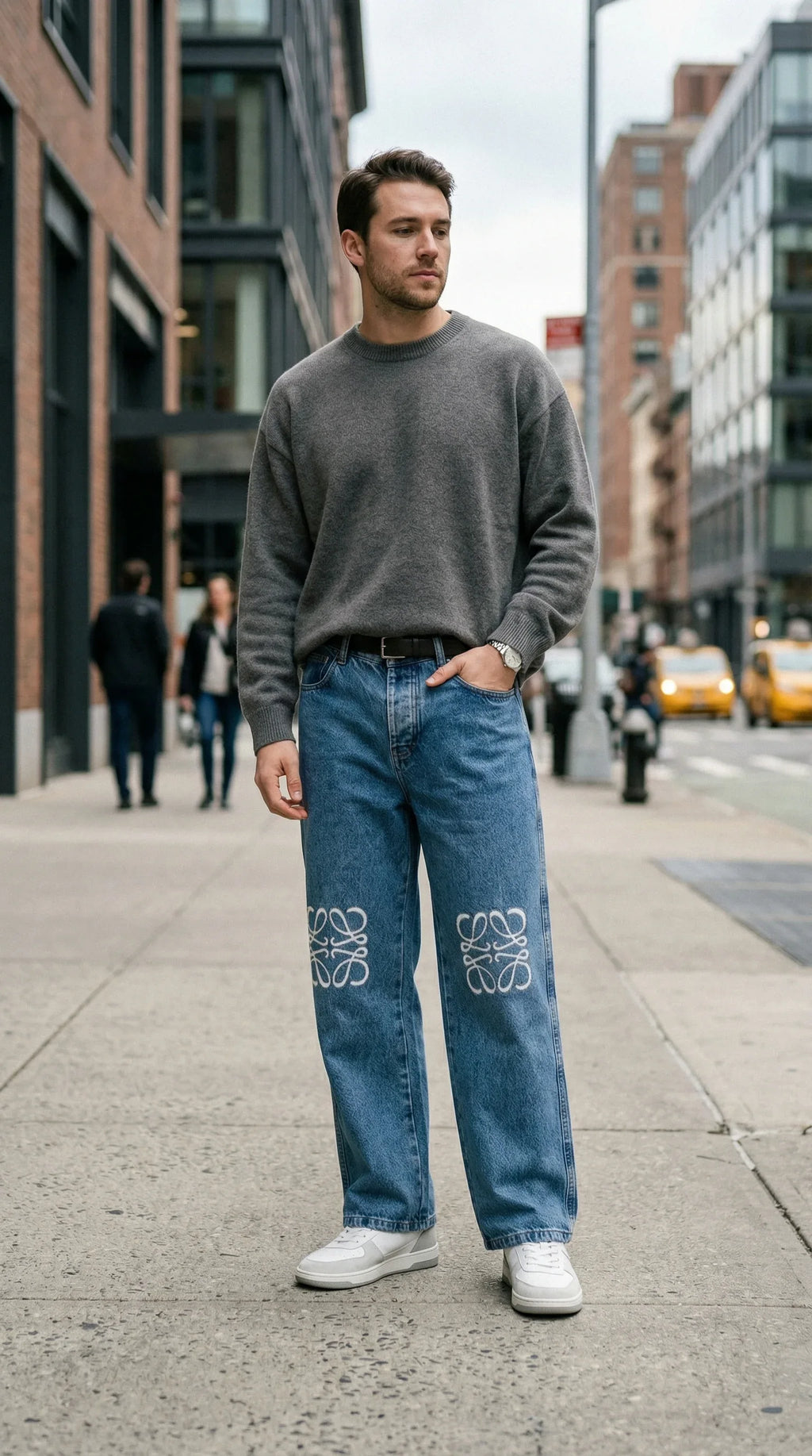 Anagram Laser Wide-Leg Denim 19 - EliteLux Outlet