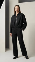 Sculpted Pleated Cropped Jacket