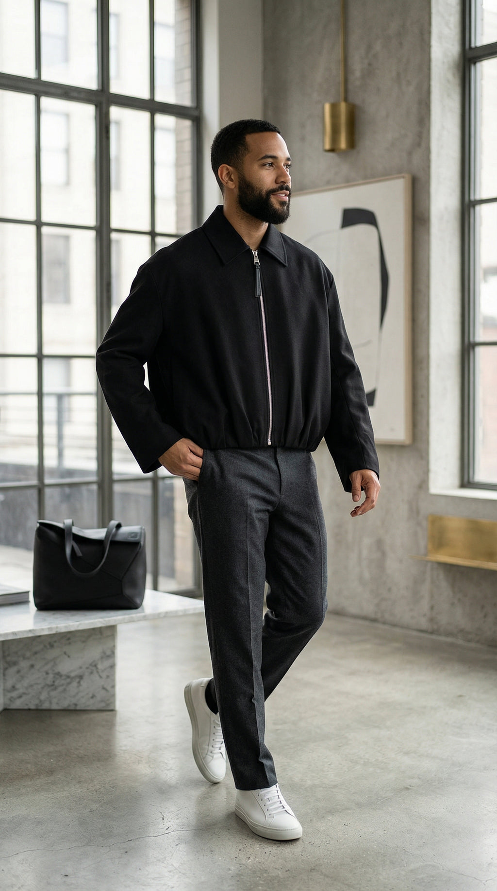 Sculpted Pleated Cropped Jacket