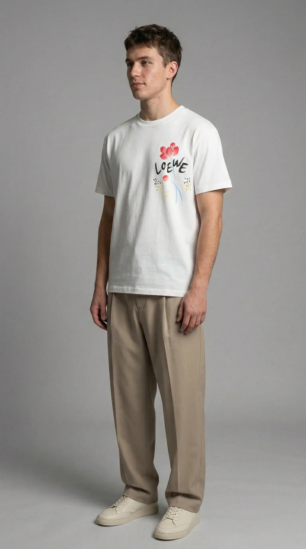 Floral Graphic Heavyweight T-Shirt – White - EliteLux Outlet
