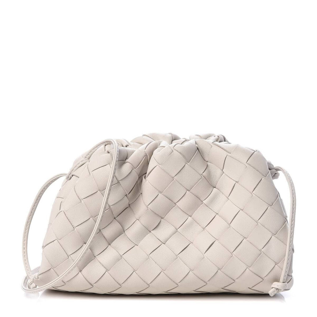 Intrecciato Leather Clutch Pouch