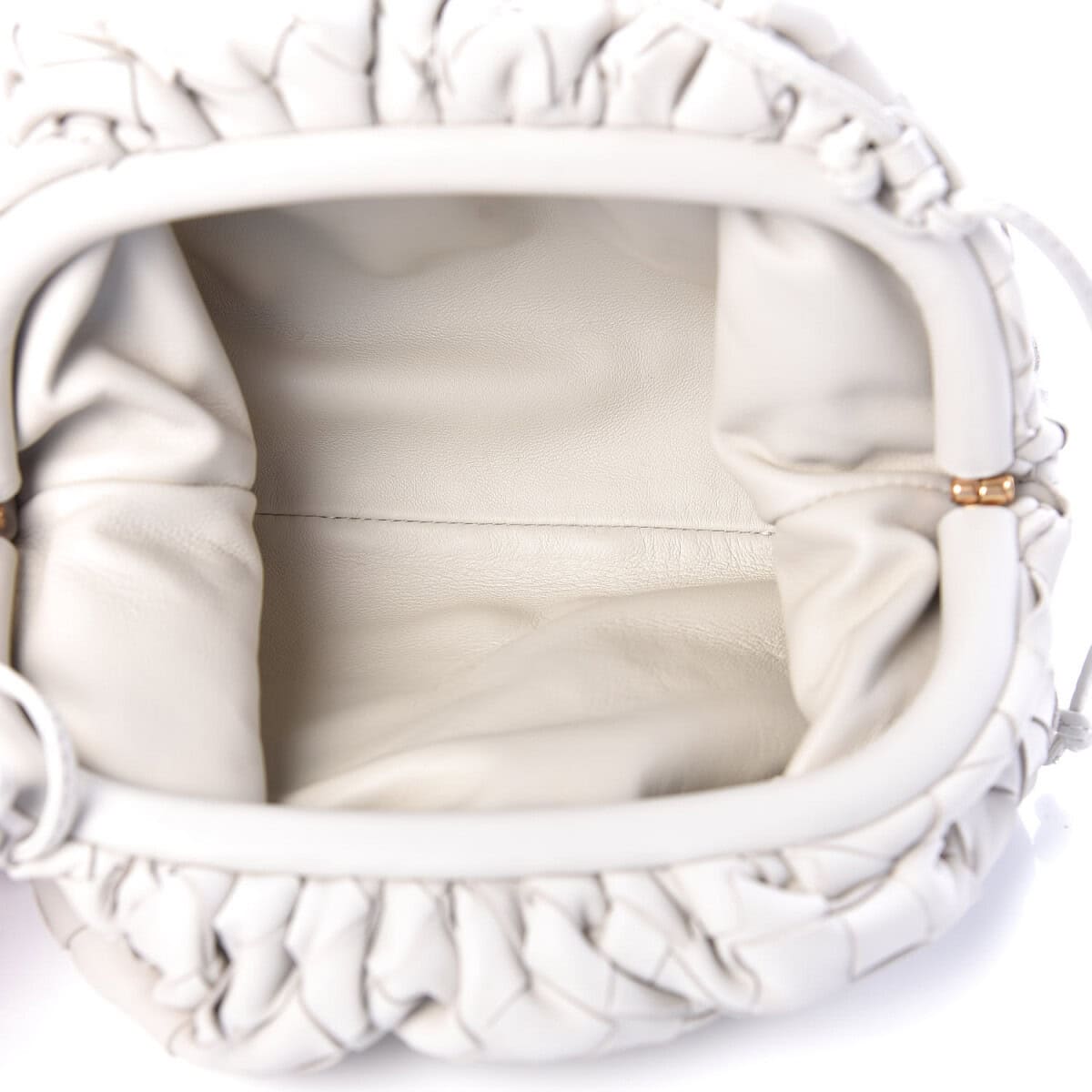 Intrecciato Leather Clutch Pouch