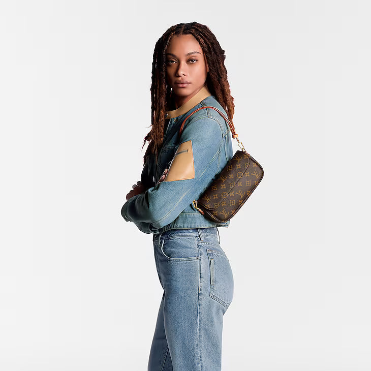 Chain Wallet On Strap Bag