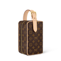 Monogram Dopp Kit Toiletry Bag Brown